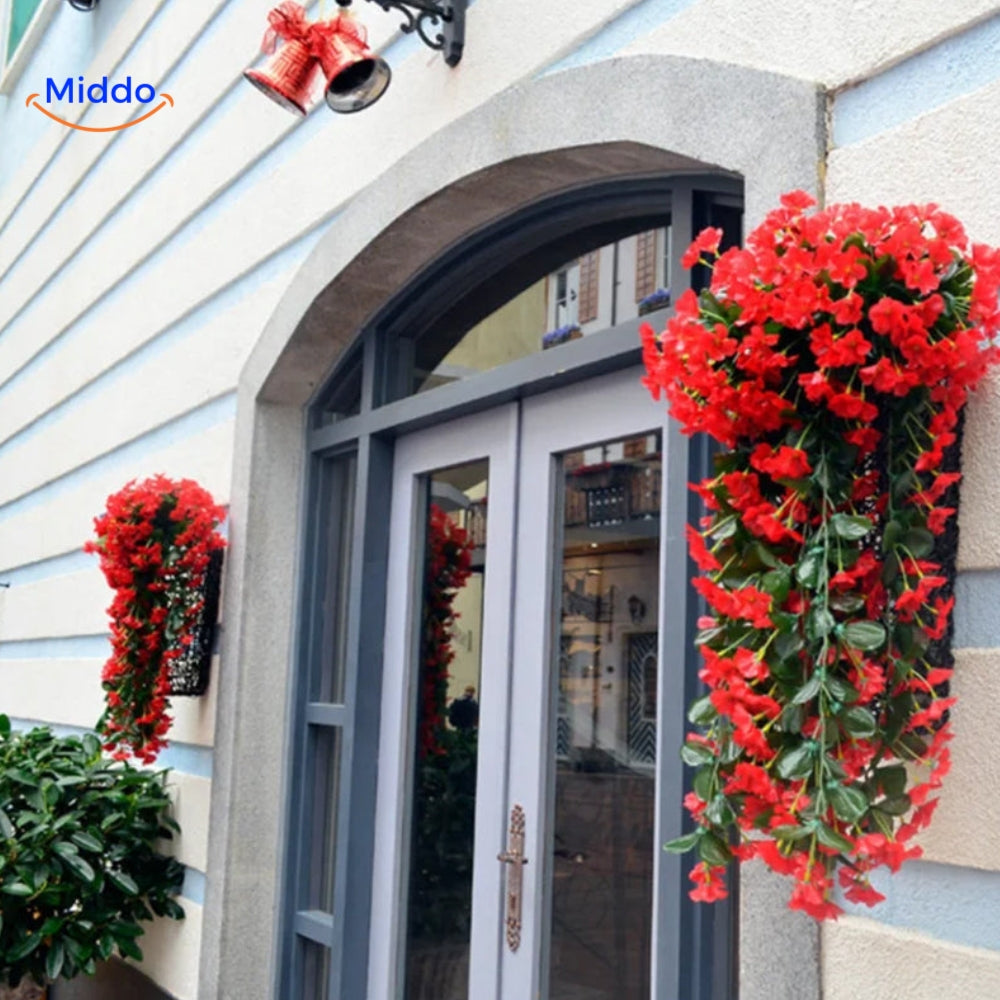 Orchidée artificielle suspendue avec fleurs tombantes pour décoration murale, intérieur et mariages | Restfield