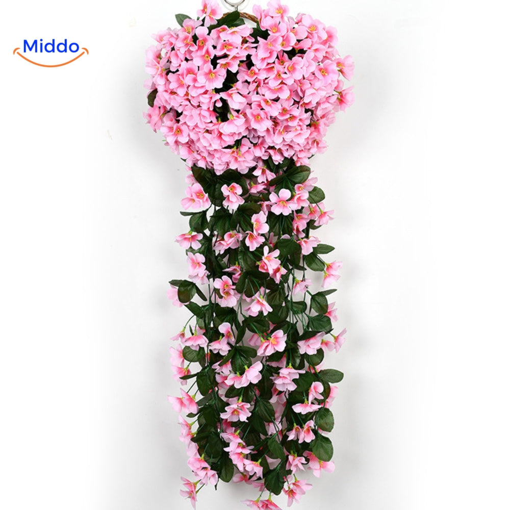Orchidée artificielle suspendue avec fleurs tombantes pour décoration murale, intérieur et mariages | Restfield