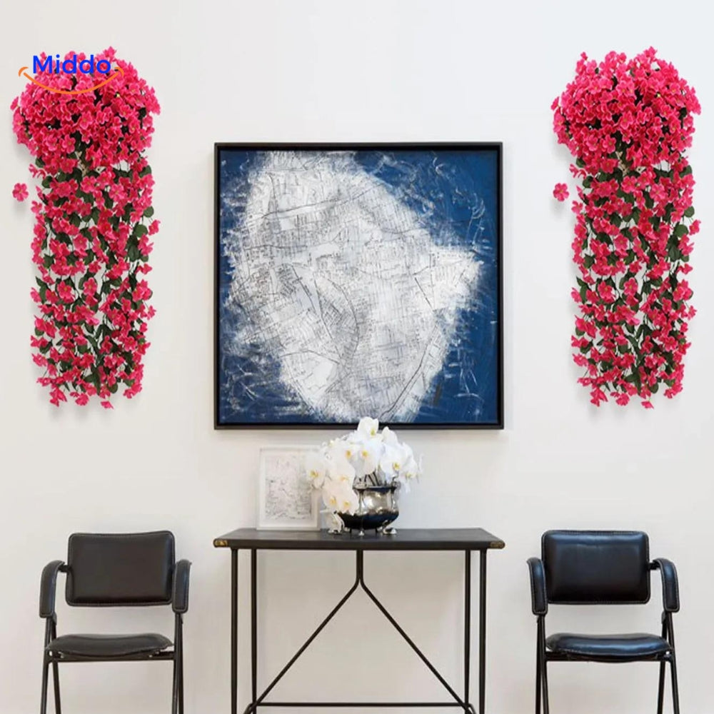 Orchidée artificielle suspendue avec fleurs tombantes pour décoration murale, intérieur et mariages | Restfield