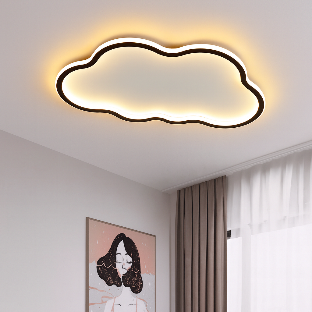 Cloud Deckenleuchte LED Aluminium PVC Weiß Schlafzimmer Wohnzimmer Deckenbeleuchtung modernes skandinavisches Design | Restfield
