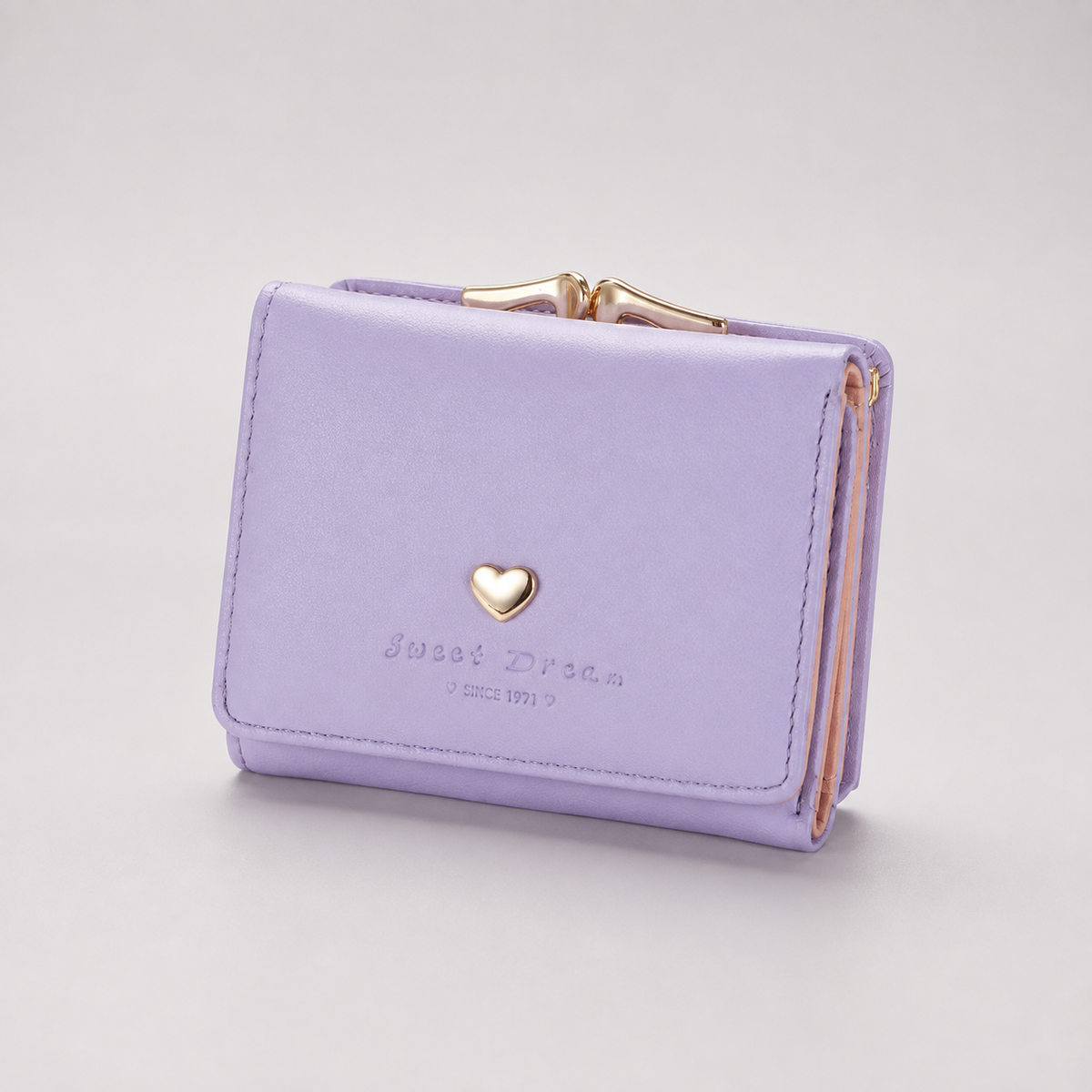 Compacte Portemonnee met Muntenvak Kunstleer Dames Vouwportemonnee Klein Opbergvakken Kaarthouder Clutch | Sansoti