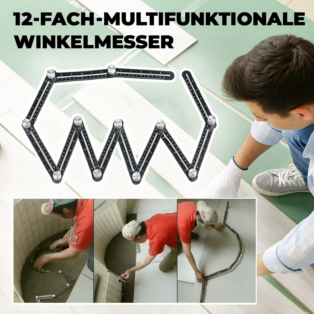 Adjustable Angle Finder for DIY Enthusiasts with 6 or 12 Flexible Segments for Accurate Angle Measurements | Sansoti