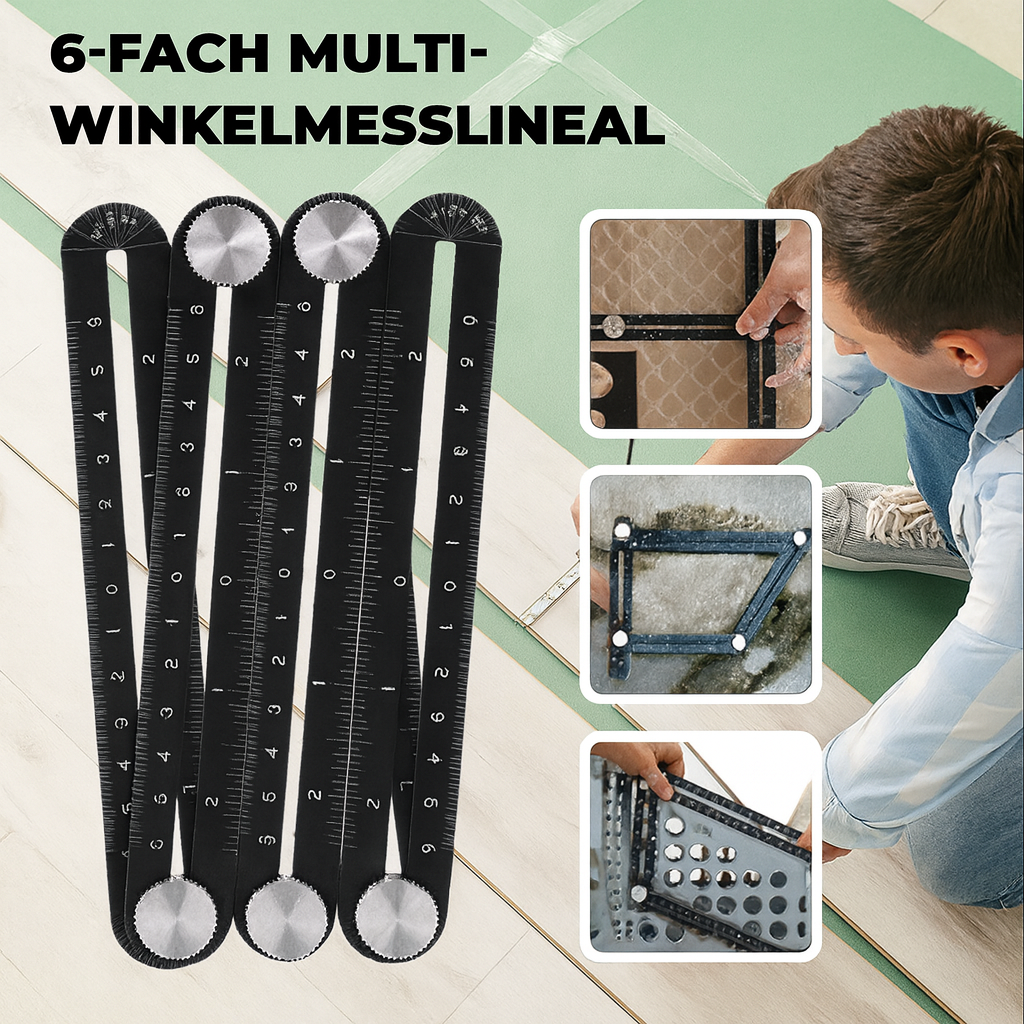 Adjustable Angle Finder for DIY Enthusiasts with 6 or 12 Flexible Segments for Accurate Angle Measurements | Sansoti