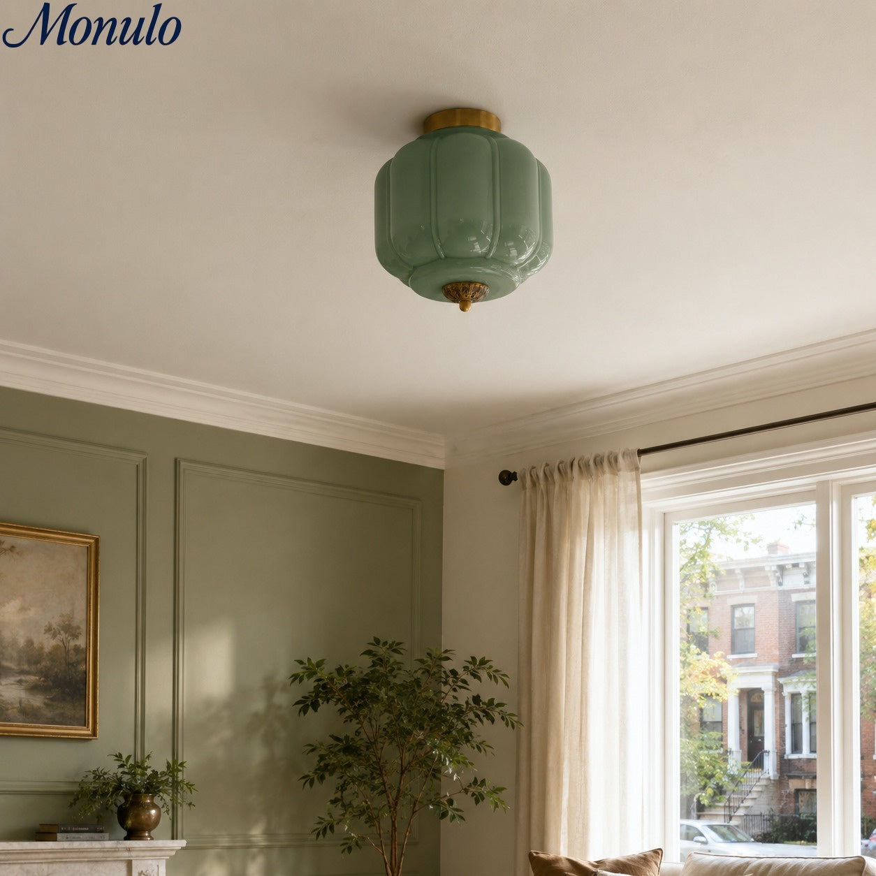 Plafondlamp Melkglas Glazen Kap Moderne Verlichting Scandinavische Stijl Woonkamer Eetkamer Slaapkamer Flush Mount | Sansoti