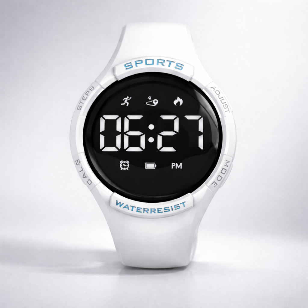 Smartwatch für Kinder mit IP68 Wasserdichtigkeit & 3D Sporttracking – Aktiver Tracker für Schule & Sport | Sansoti