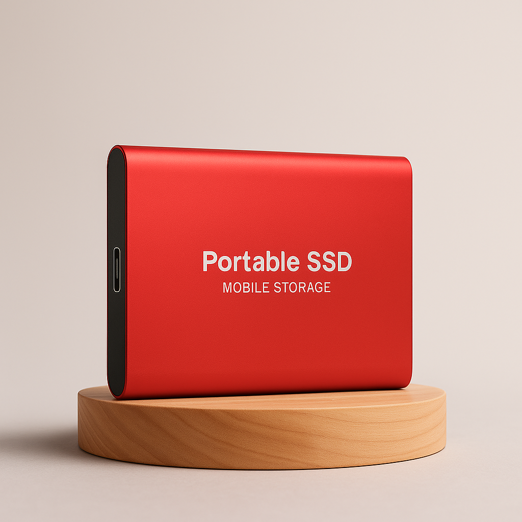 Draagbare SSD USB-C 3.1 1TB 2TB 4TB Snel Compact Zwart Blauw Rood | Sansoti