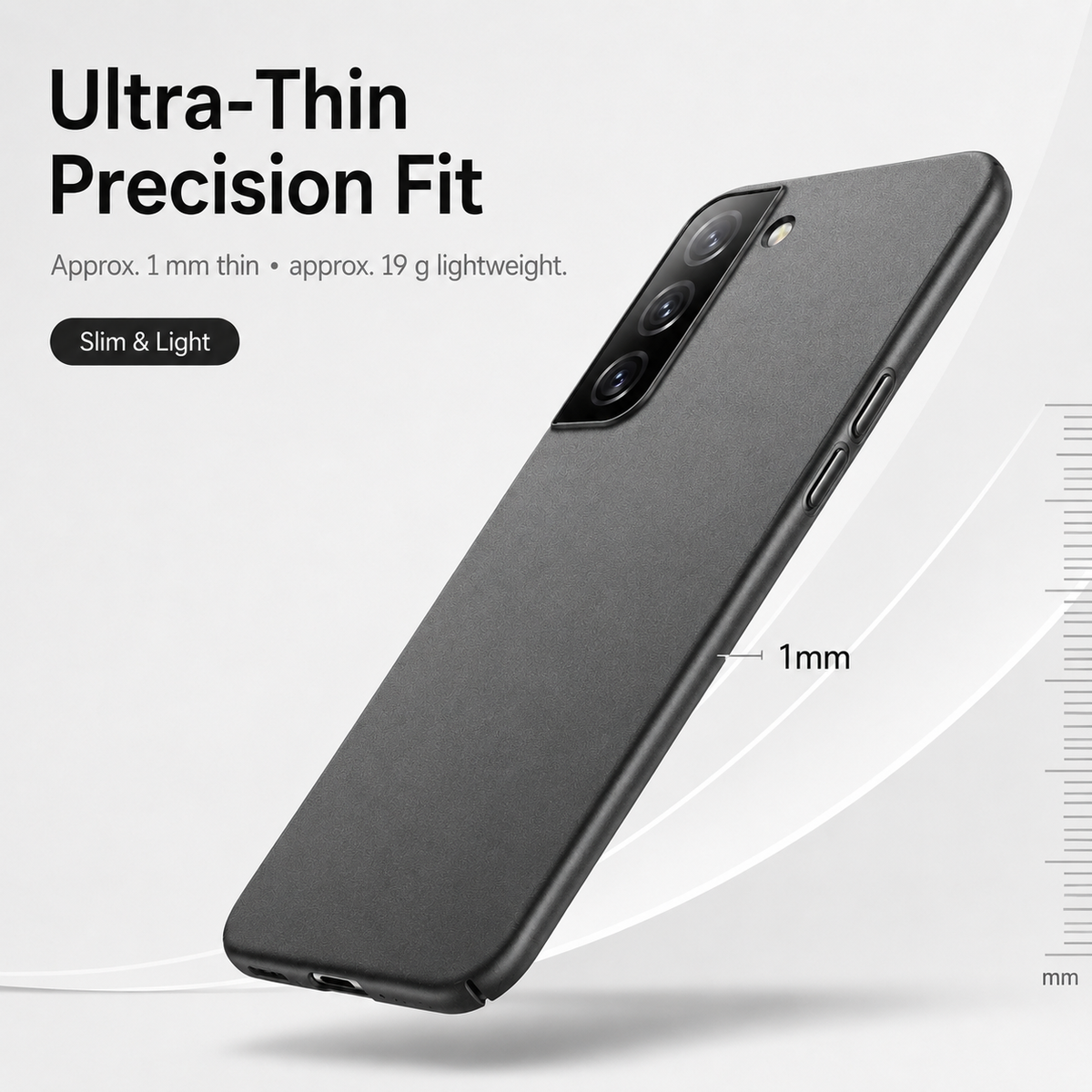Ultradunne Matte Telefoonhoes voor Samsung Galaxy – Schermrand Camera Bescherming Precisie Pasvorm Stijlvol | Sansoti