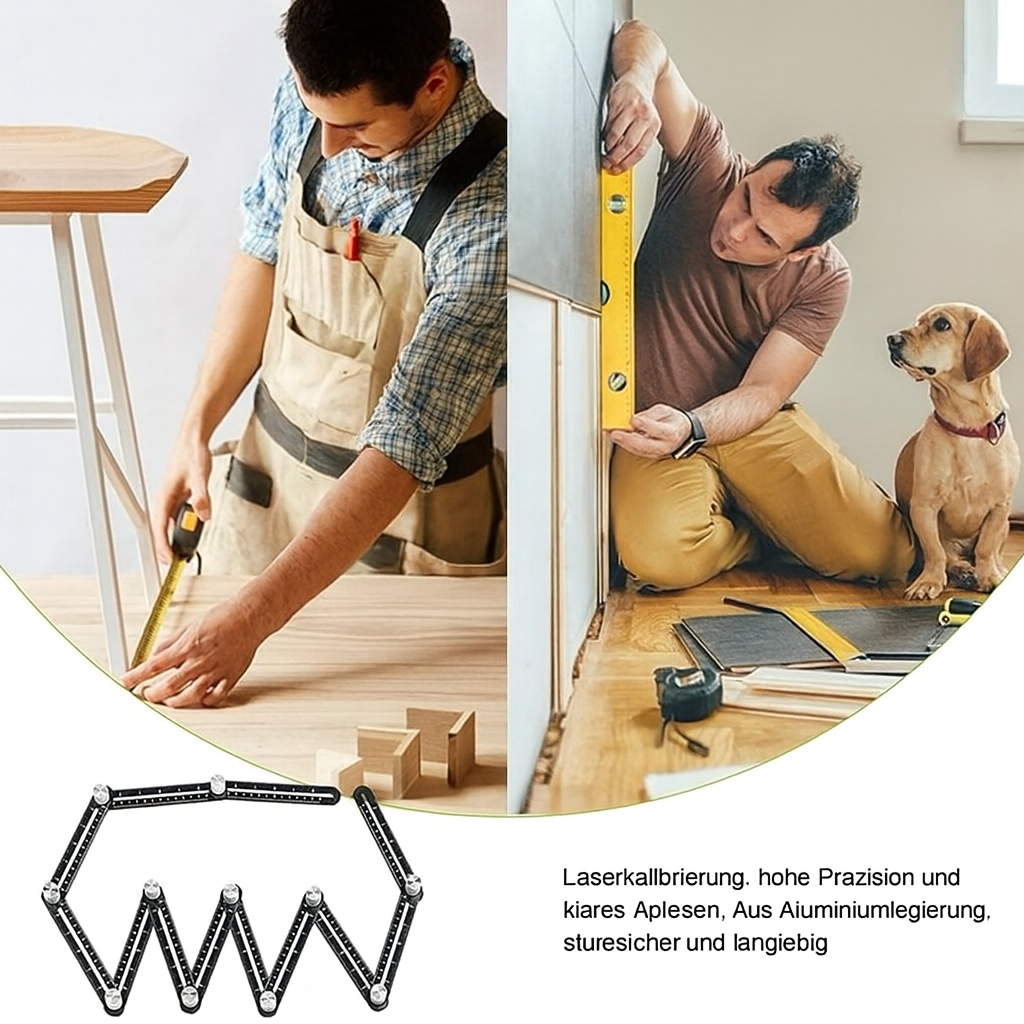 Adjustable Angle Finder for DIY Enthusiasts with 6 or 12 Flexible Segments for Accurate Angle Measurements | Sansoti