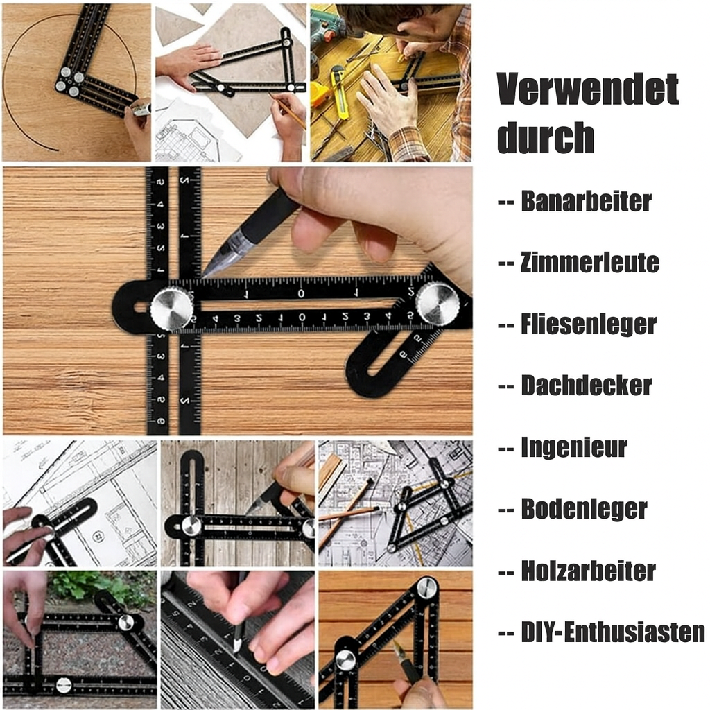 Adjustable Angle Finder for DIY Enthusiasts with 6 or 12 Flexible Segments for Accurate Angle Measurements | Sansoti