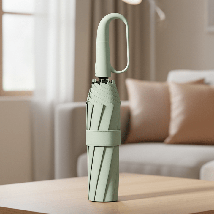Automatische Opvouwbare Paraplu – Windbestendig Frame – Compact & Sterk – Knopdrukmechanisme – Waterafstotend Doek – Regenparaplu voor Stad & Reis | Sansoti