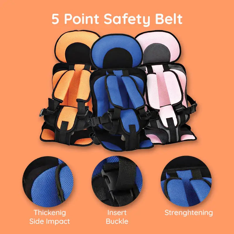 Siège auto pour enfants de 0 à 12 ans, portable et confortable, avec harnais de sécurité réglable pour voyager en toute sécurité | Sansoti