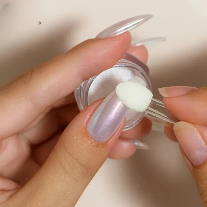 Chroompoeder voor Nagels Zilver – Spiegeleffect Nagelpoeder voor Gel en Acryl | Sansoti