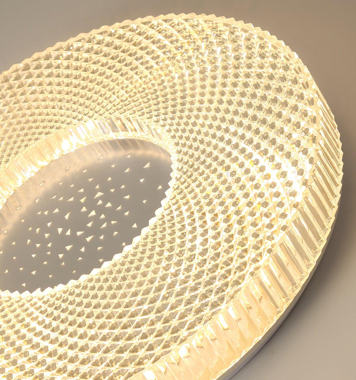 Plafonnier Acrylique LED Moderne Doré Blanc 40cm 50cm Variable Salon Chambre Hall Éclairage encastré Design | Sansoti