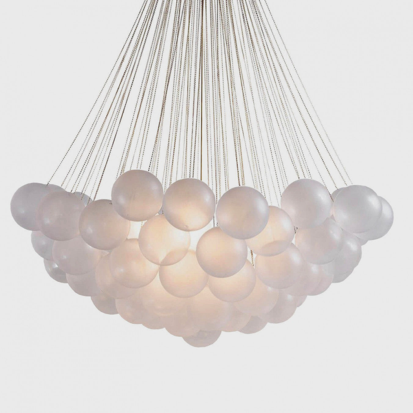 Glazen Bollenhanglamp 19-37 Bollen Goud Metaal Eetkamer Woonkamer | Sansoti