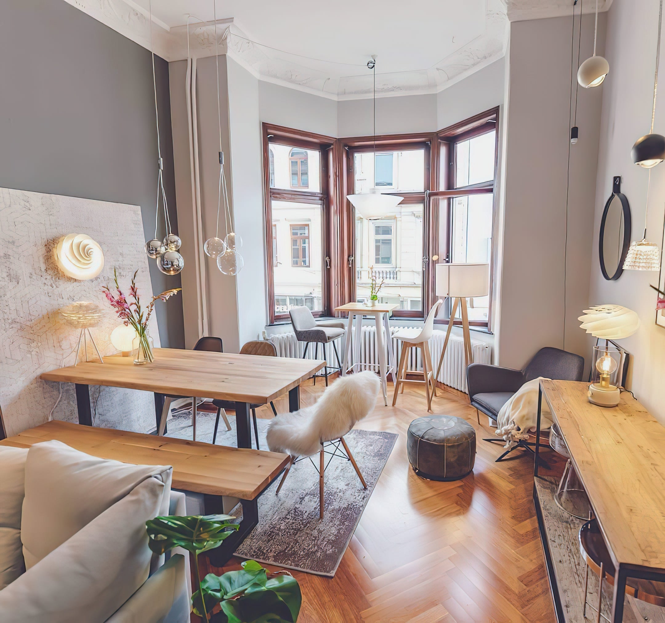 Glazen Hanglamp met Metalen Cluster Bellenbollen Moderne Verlichting | Sansoti
