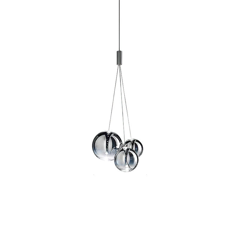 Glazen Hanglamp met Metalen Cluster Bellenbollen Moderne Verlichting | Sansoti