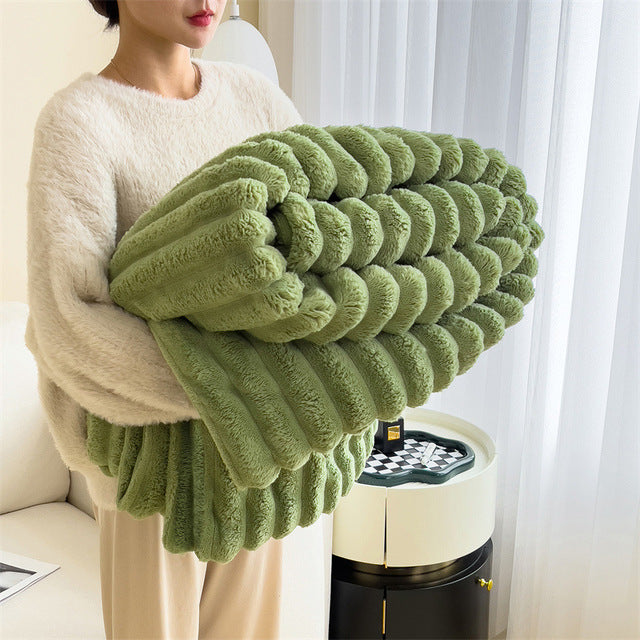Zachte Pluche Deken – Warm en Stijlvol Imitatiebont voor Bed en Bank – Lichtgewicht Luxe Sprei | Sansoti
