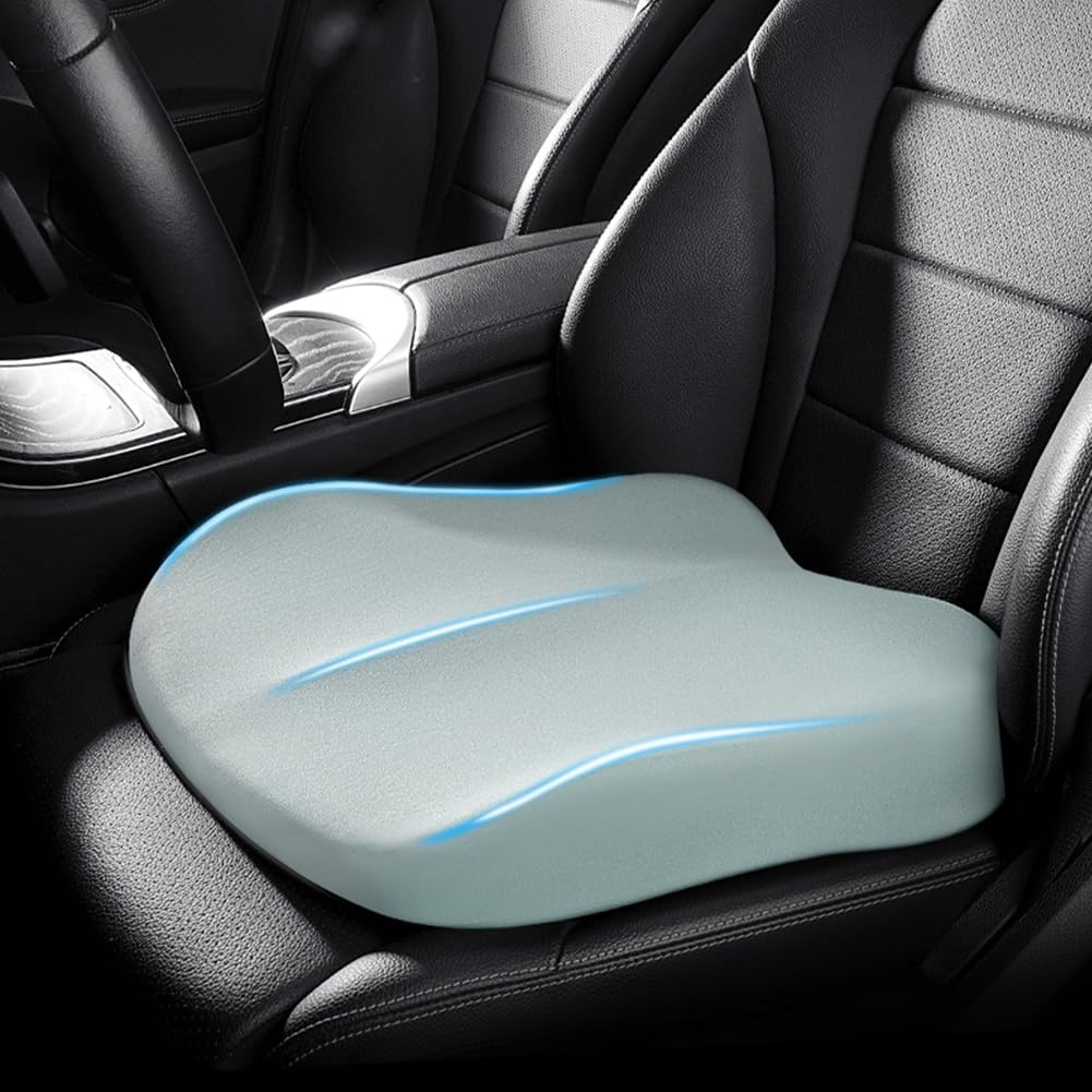 Autostoelverhoger Memory Foam Ergonomisch Zitverhoging Bestuurder Comfortabel Rijden Zwart Bruin Roze Blauw Grijs | Sansoti
