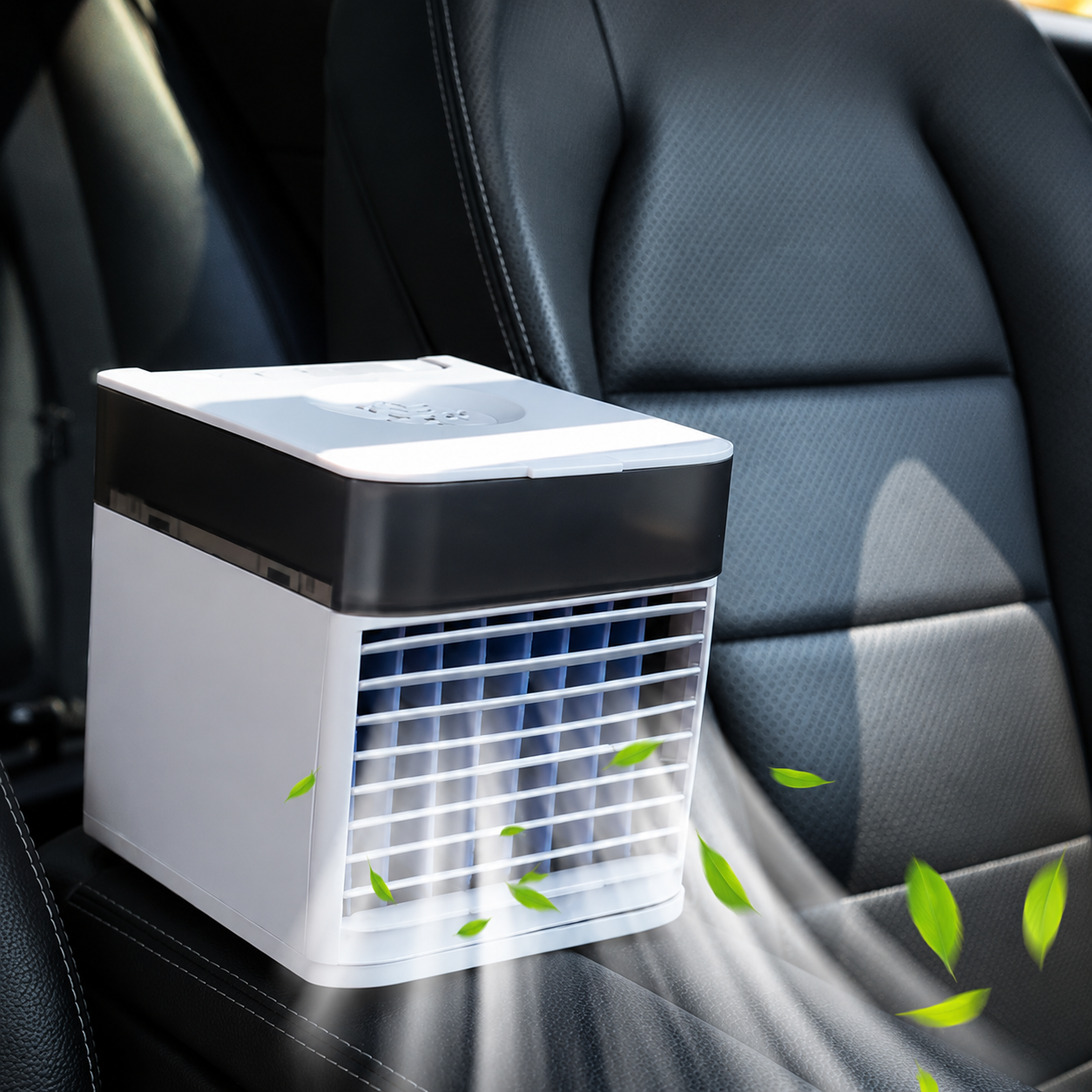 Draagbare Verdampingskoeler 12V voor Auto Camper Caravan | Verstelbare Luchtstroom Ventilator Voertuig | Sansoti