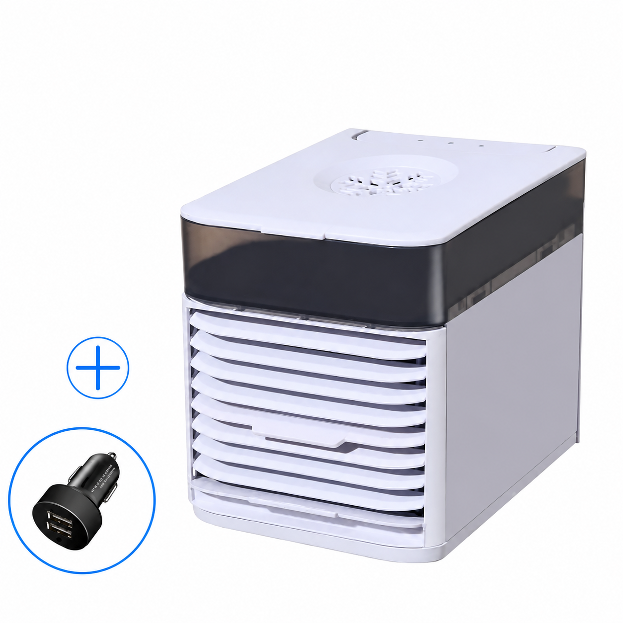 Draagbare Verdampingskoeler 12V voor Auto Camper Caravan | Verstelbare Luchtstroom Ventilator Voertuig | Sansoti