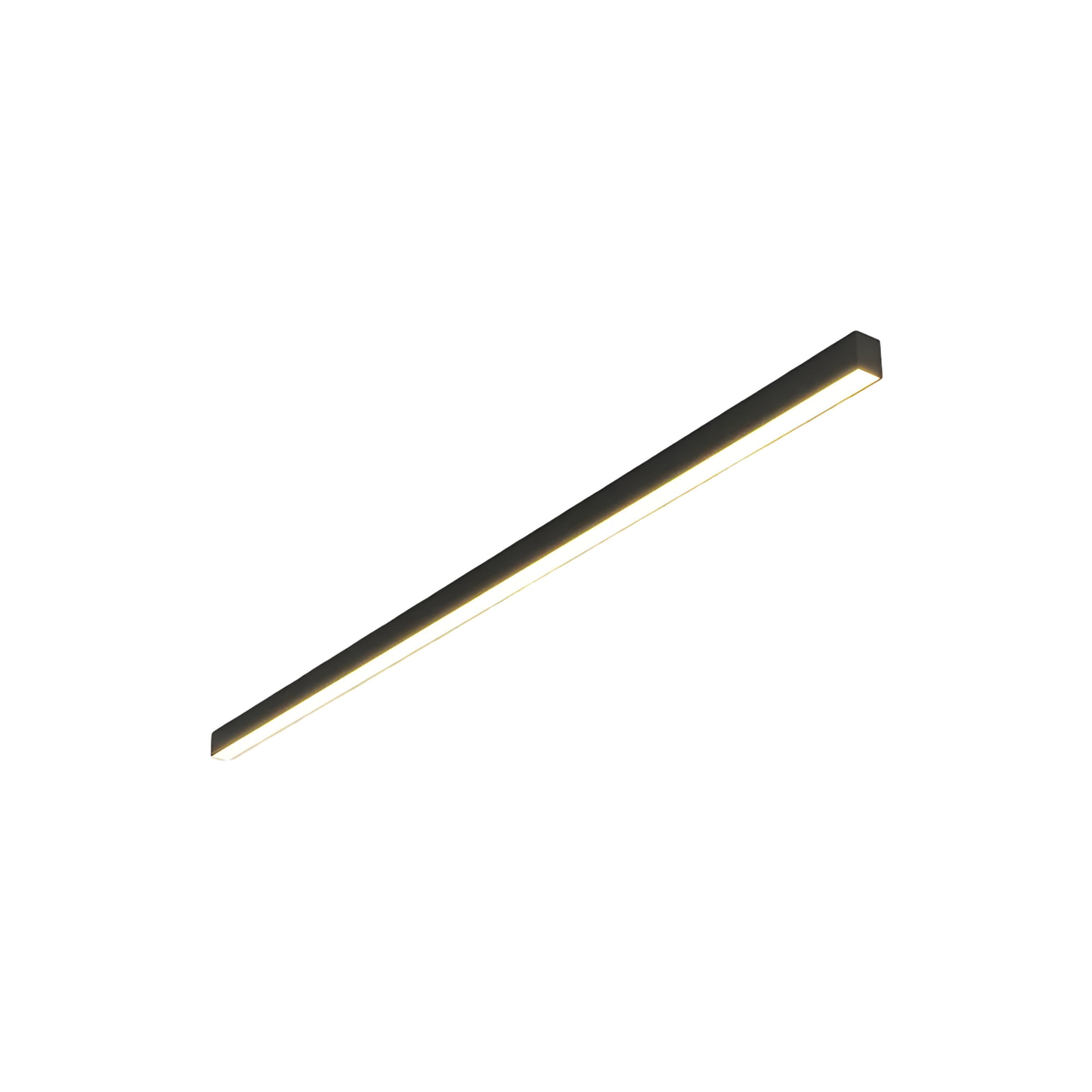 LED Plafondlamp Smal Modern Aluminium Zwart Wit 60-120cm | Sansoti