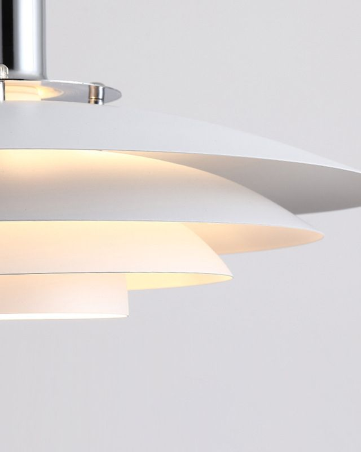 Gelaagde Metalen Hanglamp Zwart Wit Scandinavisch Design Eetkamer Woonkamer Modern Elegant Diffuus Licht Warm Sfeerlicht | Sansoti