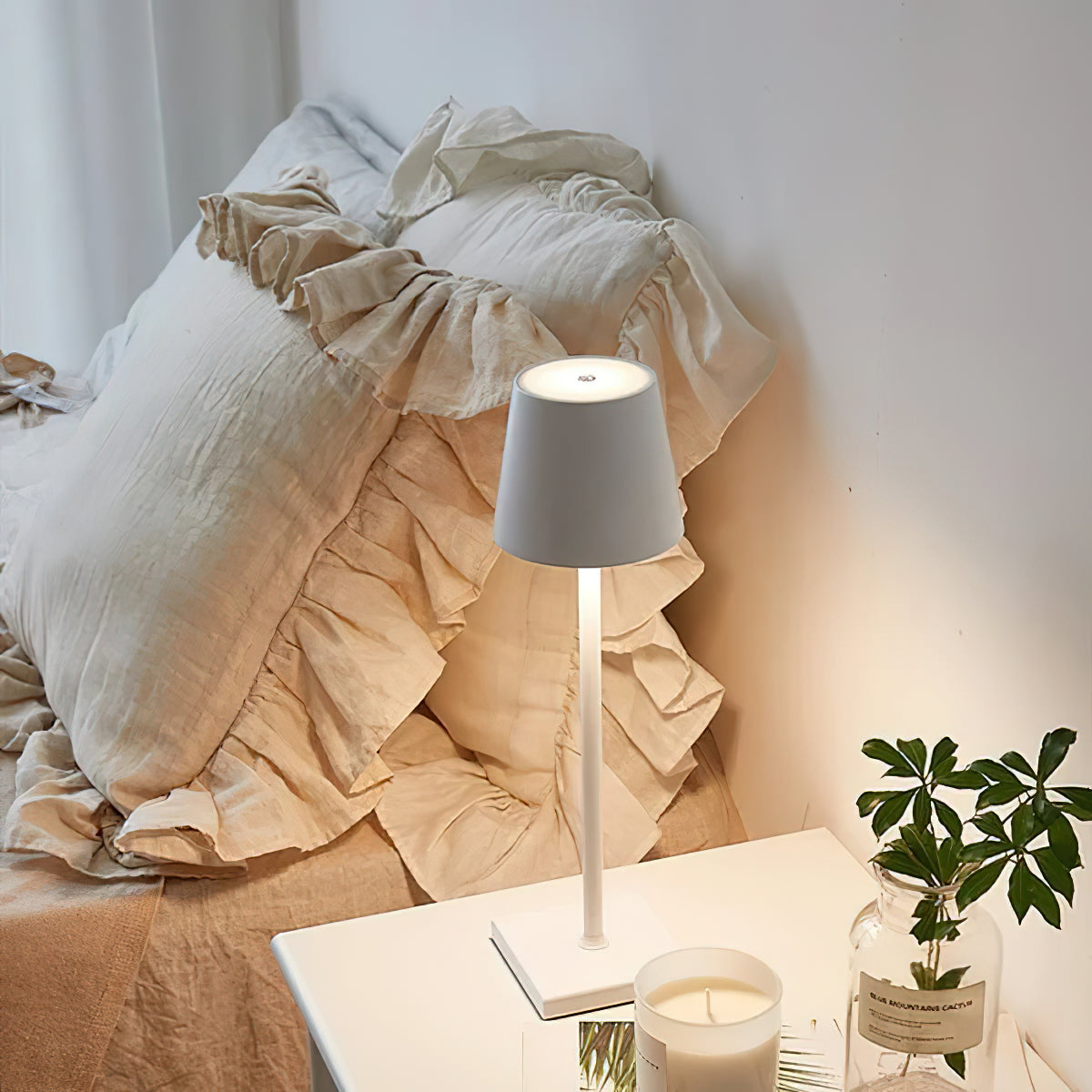 Oplaadbare LED Tafellamp Draadloos met Ingebouwde Batterij – Dimbaar Aanraakbediening 3000K-6000K 550 lm | Sansoti