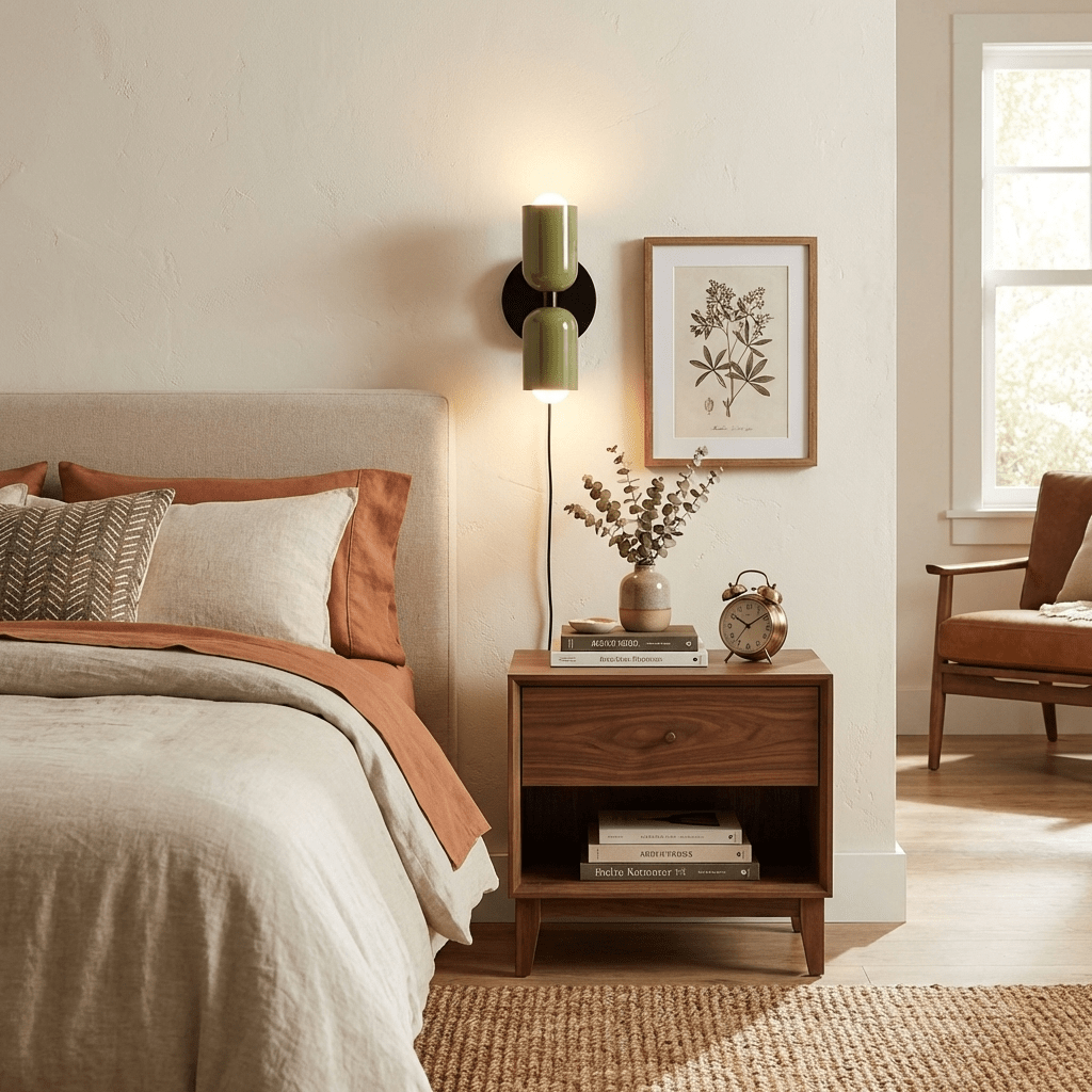 Dubbele Wandlamp met Stekker Lichtrichting Boven en Beneden Metalen Armatuur Gekleurde Kap E26 / E27 Fitting | Sansoti