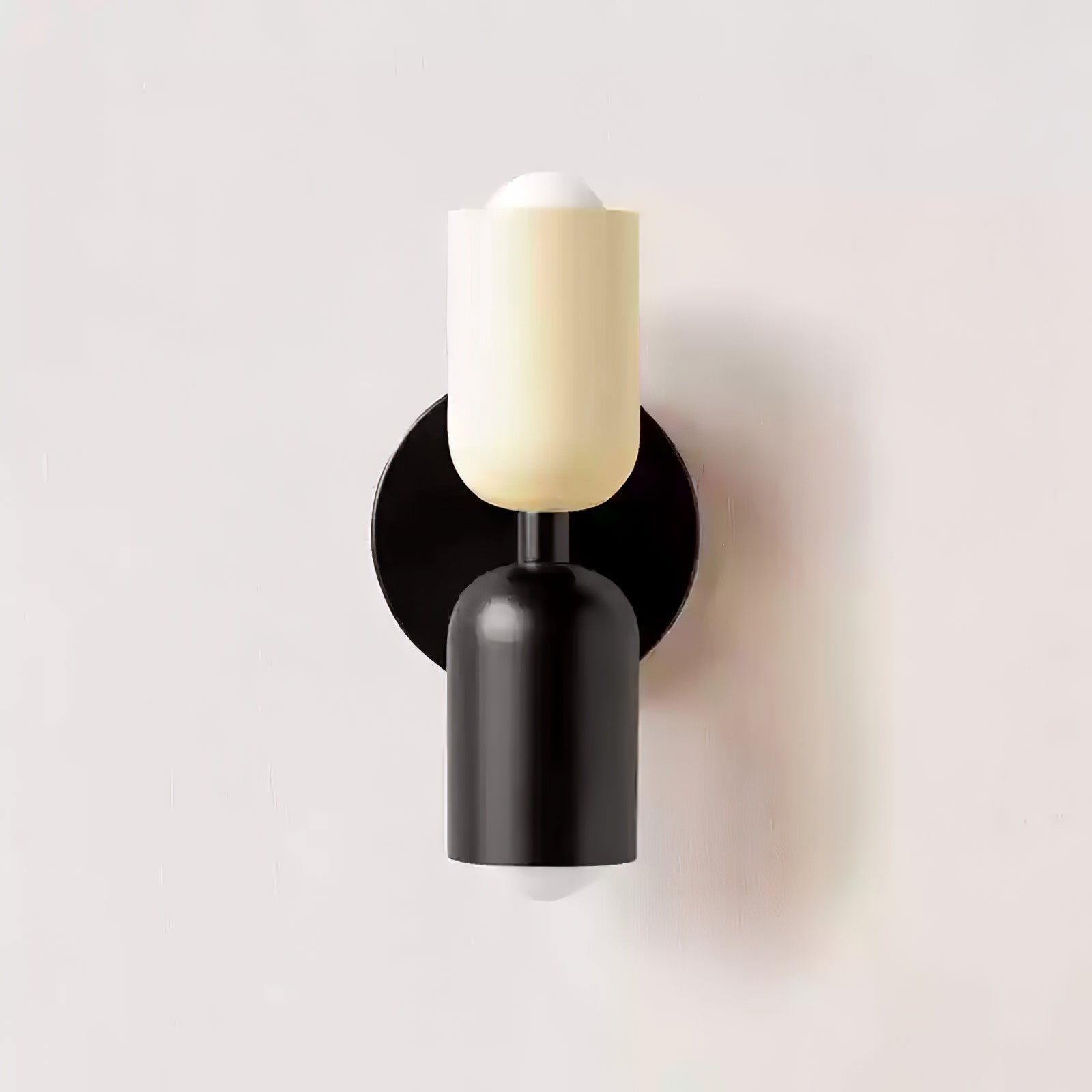 Dubbele Wandlamp met Stekker Lichtrichting Boven en Beneden Metalen Armatuur Gekleurde Kap E26 / E27 Fitting | Sansoti