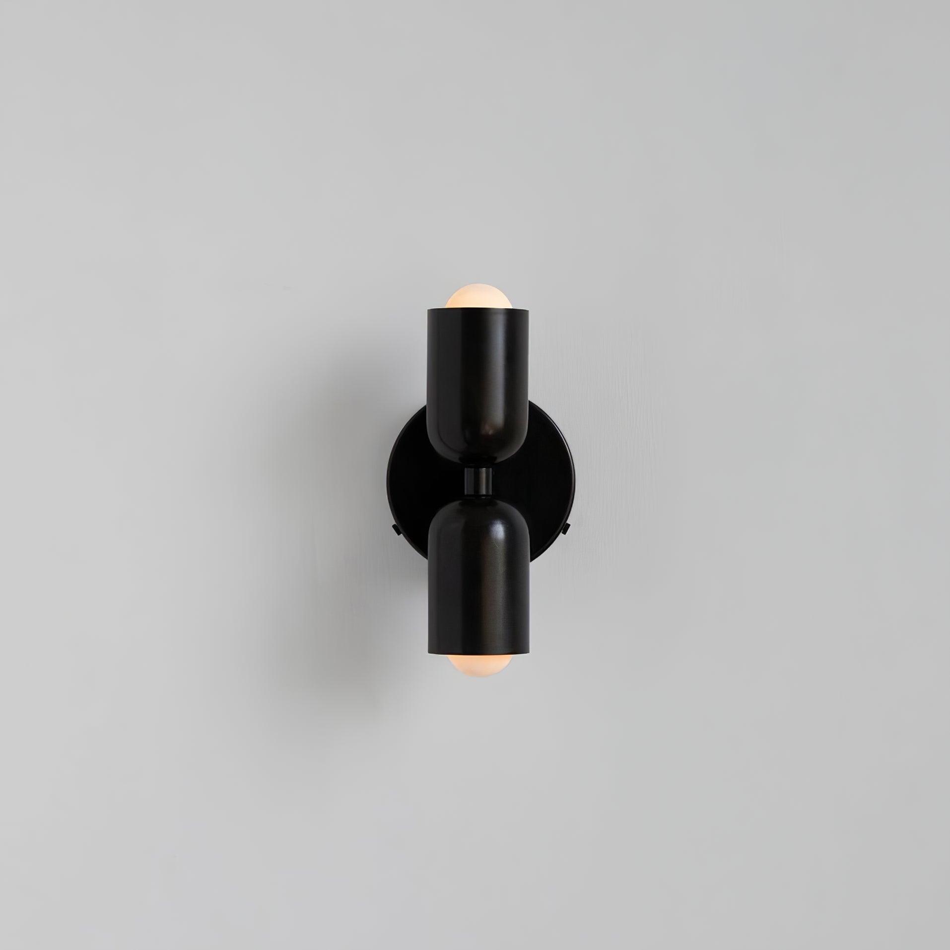 Dubbele Wandlamp met Stekker Lichtrichting Boven en Beneden Metalen Armatuur Gekleurde Kap E26 / E27 Fitting | Sansoti