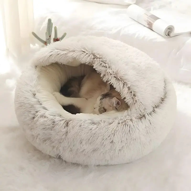 Hundebett Plüsch Weich Rutschfest Katze Hund Schlafkorb Warm Katzenbett Luxus | Restfield