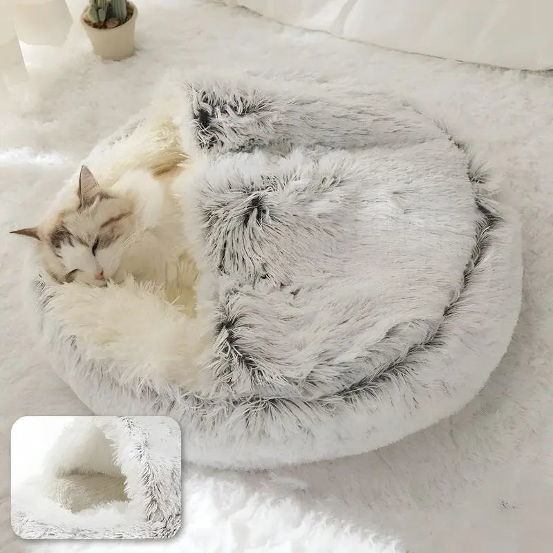 Hundebett Plüsch Weich Rutschfest Katze Hund Schlafkorb Warm Katzenbett Luxus | Restfield