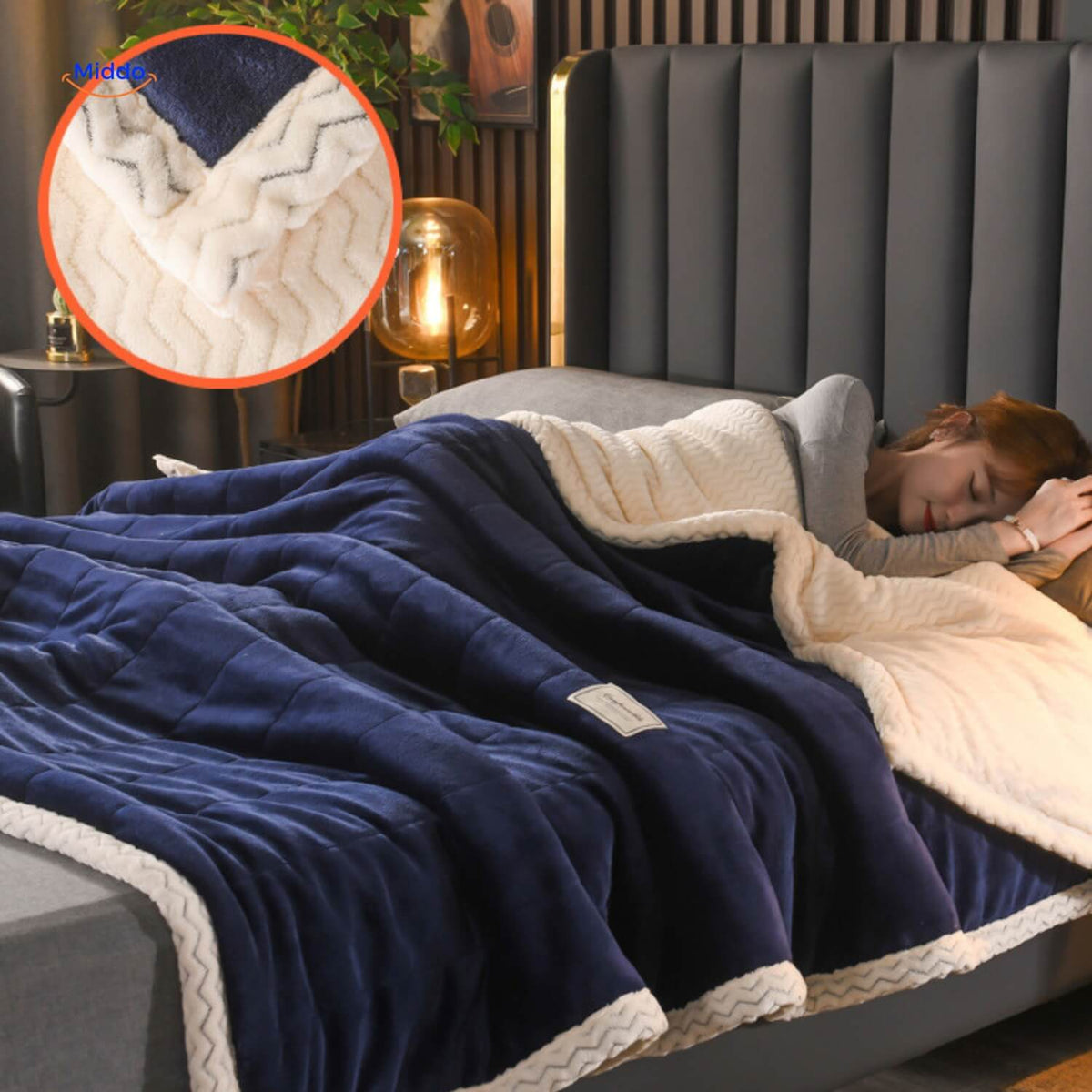 Plüsch-Wolldecke Doppelseitiges Fleece 150x200 180x220 200x230 Winterdecke Bett Sofa Weich Warm Bequem | Sansoti