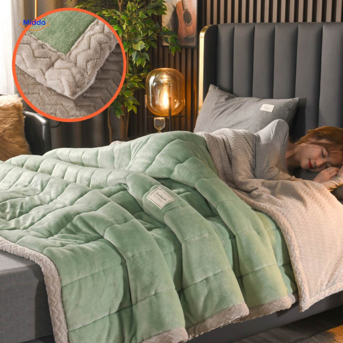 Plüsch-Wolldecke Doppelseitiges Fleece 150x200 180x220 200x230 Winterdecke Bett Sofa Weich Warm Bequem | Sansoti
