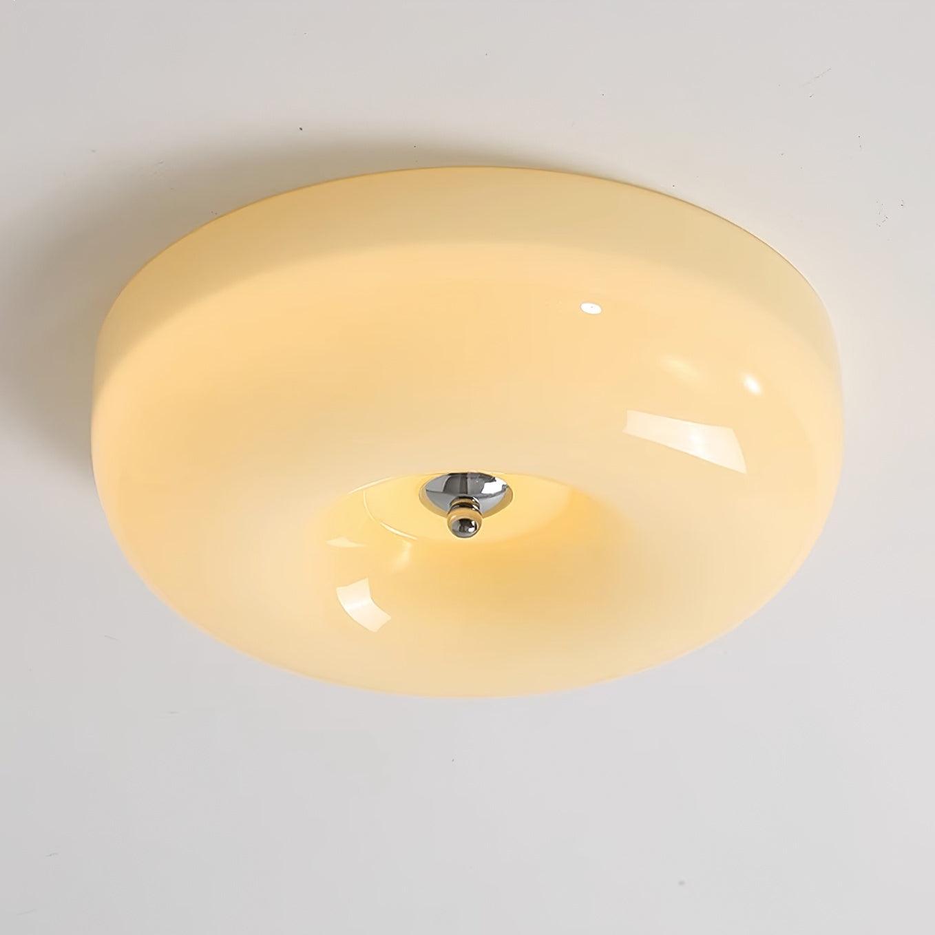 Deckenleuchte Glas Swirl Metall Weiß Kaffee Beige Wohnzimmer Schlafzimmer LED 3000K 4000K 6000K Ø32 Ø40 Ø46cm Deckenleuchte Dimmbar | Restfield