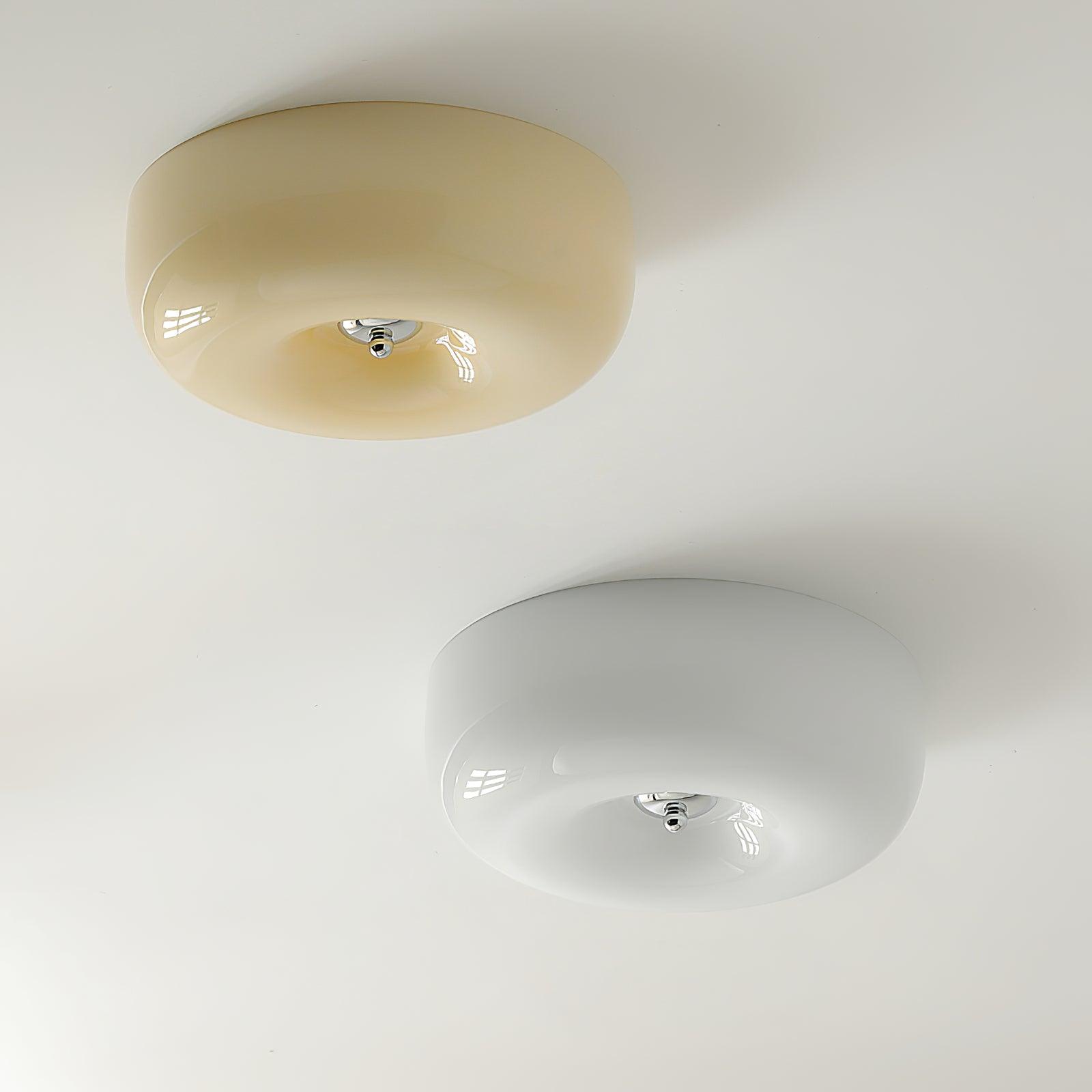 Deckenleuchte Glas Swirl Metall Weiß Kaffee Beige Wohnzimmer Schlafzimmer LED 3000K 4000K 6000K Ø32 Ø40 Ø46cm Deckenleuchte Dimmbar | Restfield