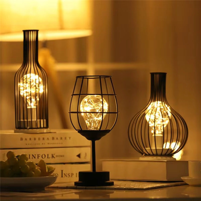 Set aus 3 kabellosen LED-Tischlampen, warmweißes Licht, Skulpturenbeleuchtung, Edelstahl, Akku, Wohnzimmer, Bar | Sansoti
