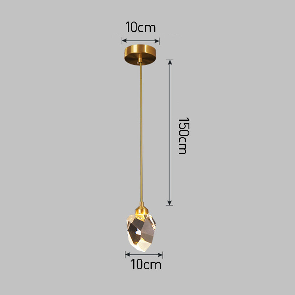 Suspension Verre Métal Or Réglable Table à manger Salon Îlot de cuisine Forme goutte Lampe design Éclairage d'ambiance | Restfield