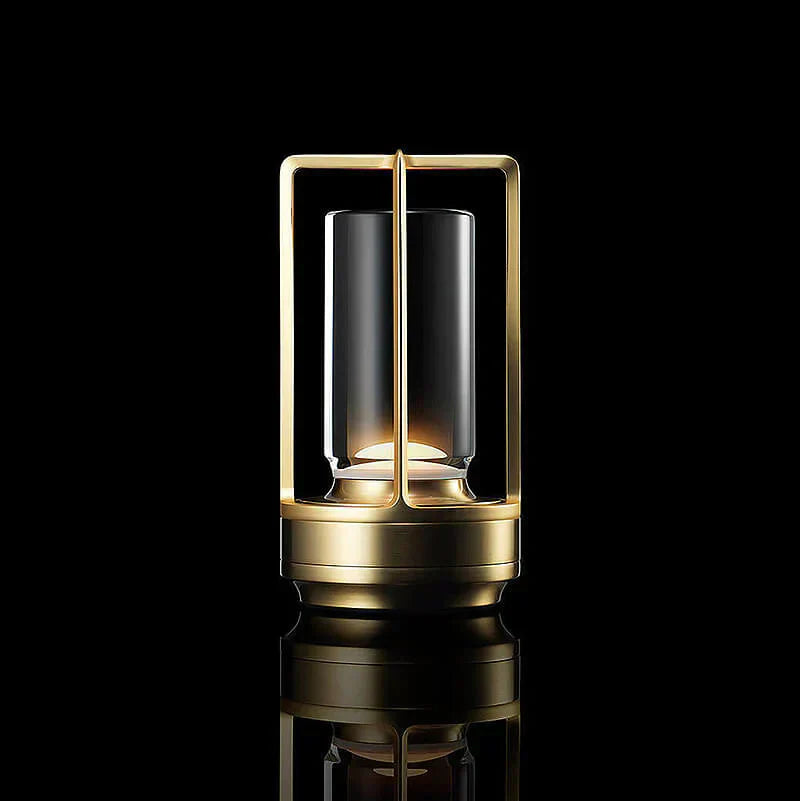 Elegant Table Lamp Crystal Glass Dimmable 3 Light Settings Rechargeable 18 Hour Battery Wireless 2600mAh For Living Room Bedroom Office Outdoor | Sansoti