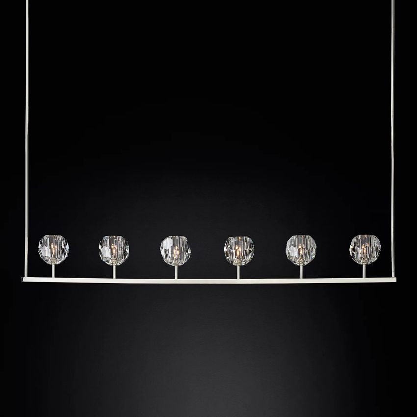 Kristallen Kroonluchter met Messing Frame en LED Verlichting voor Eetkamer Woonkamer Entree Plafondlamp | Sansoti