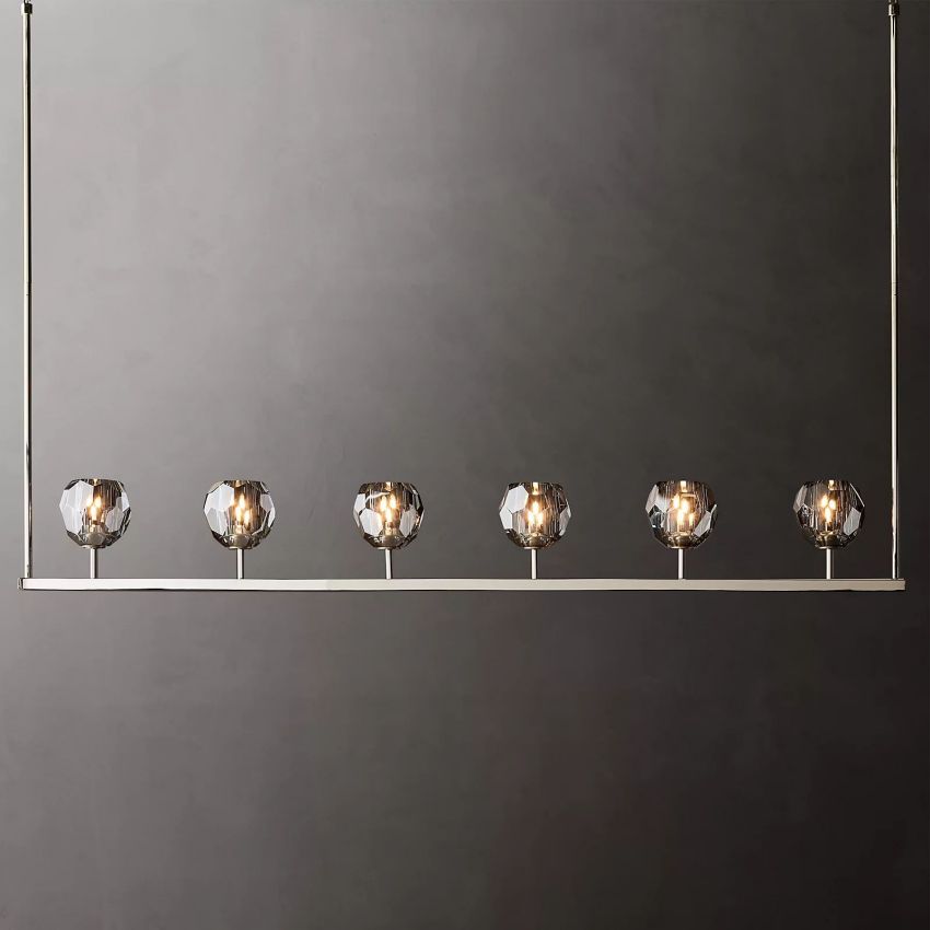 Kristallen Kroonluchter met Messing Frame en LED Verlichting voor Eetkamer Woonkamer Entree Plafondlamp | Sansoti