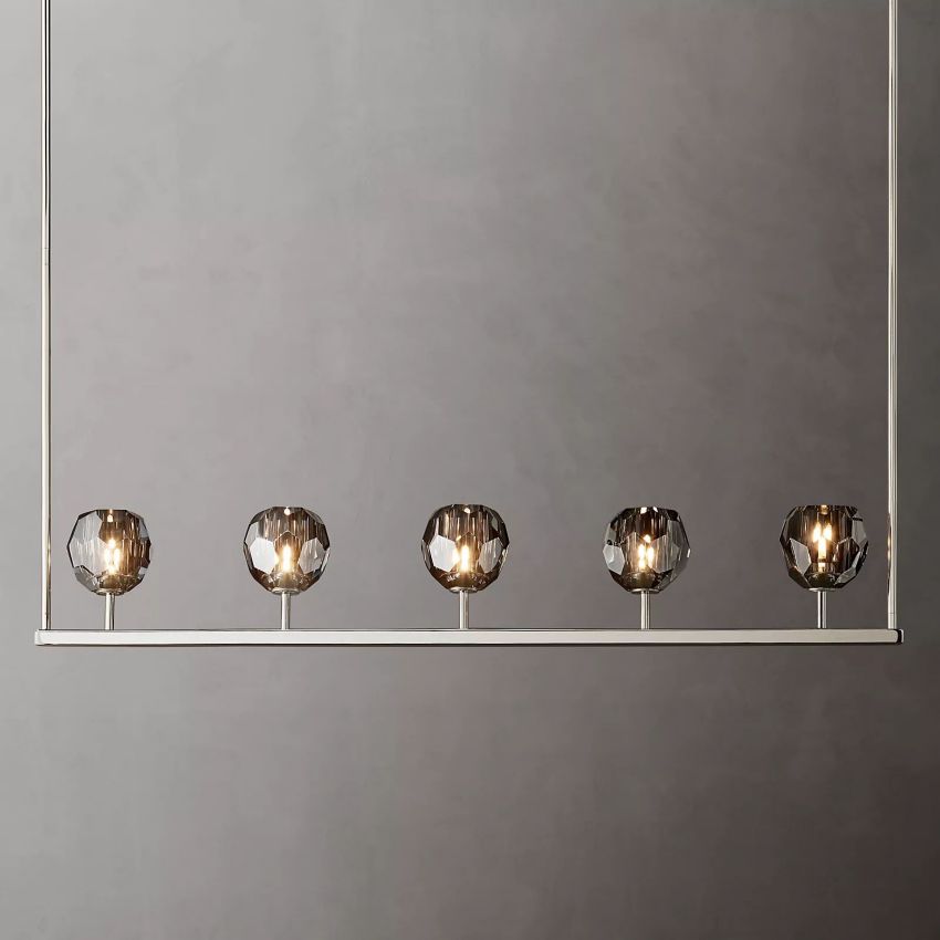 Kristallen Kroonluchter met Messing Frame en LED Verlichting voor Eetkamer Woonkamer Entree Plafondlamp | Sansoti