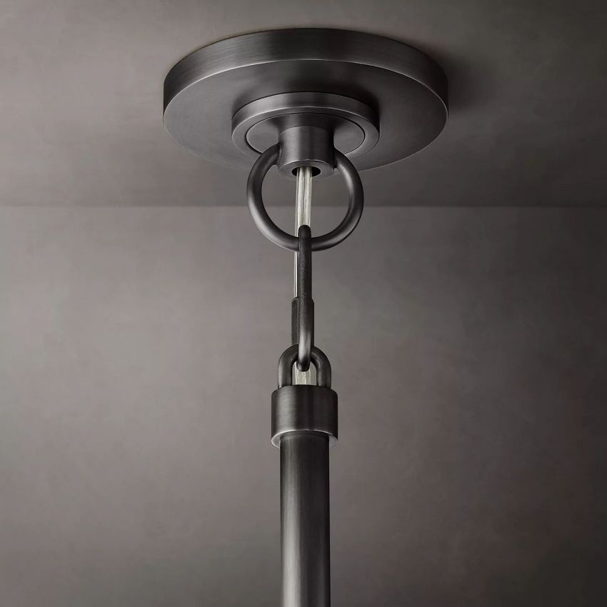 Lustre rond en cristal, laiton, cristal K9, suspension LED élégante et luxueuse pour salle à manger, salon et entrée | Sansoti