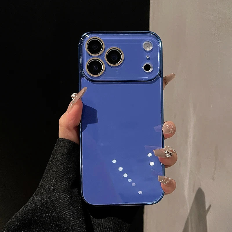 Glass iPhone Case with Camera Protection and Electroplated Sides for Premium Grip and Stylish Look | Sansoti
