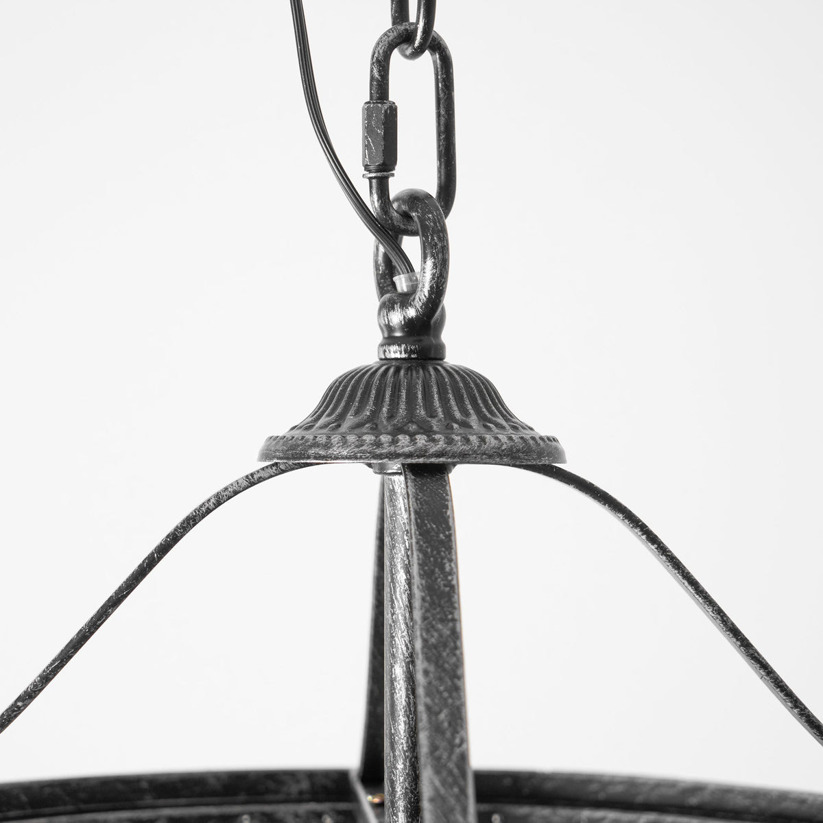 Lustre en cristal avec finition bronze antique et suspension à chaîne – Éclairage décoratif exclusif | Sansoti