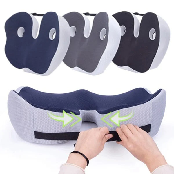 Ergonomisches Sitzkissen zur Druckentlastung und Unterstützung von Hüften, Steißbein und unterem Rücken | Restfield