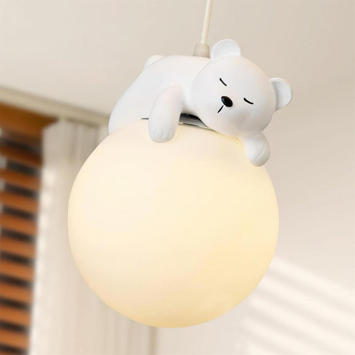 Plafonnier pour chambre d’enfant, ours, gâteau, nuage, acrylique, lumière chaude, encastré, décoratif, suspension en forme de peluche, chambre de 5-10m² | Sansoti