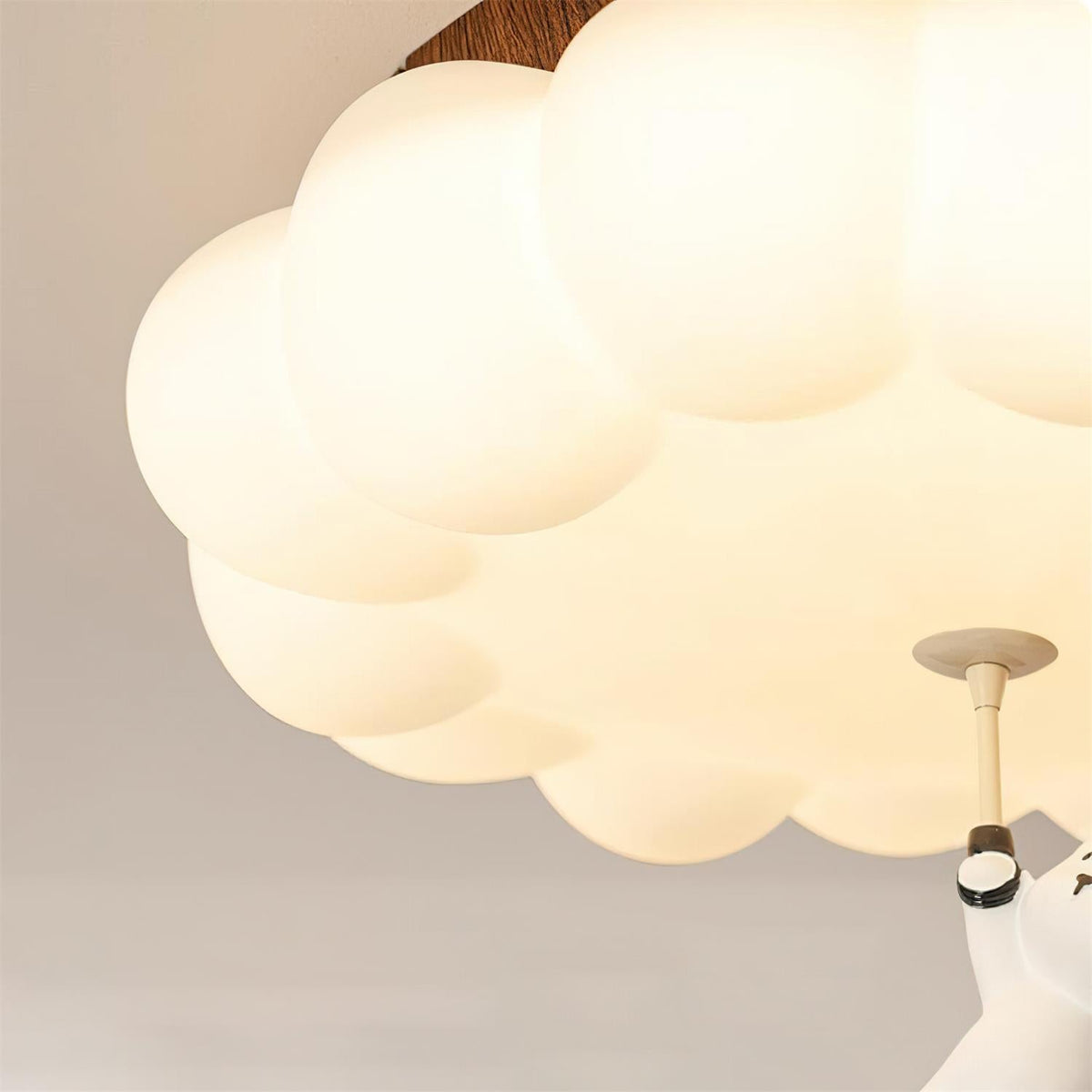 Plafonnier pour chambre d’enfant, ours, gâteau, nuage, acrylique, lumière chaude, encastré, décoratif, suspension en forme de peluche, chambre de 5-10m² | Sansoti