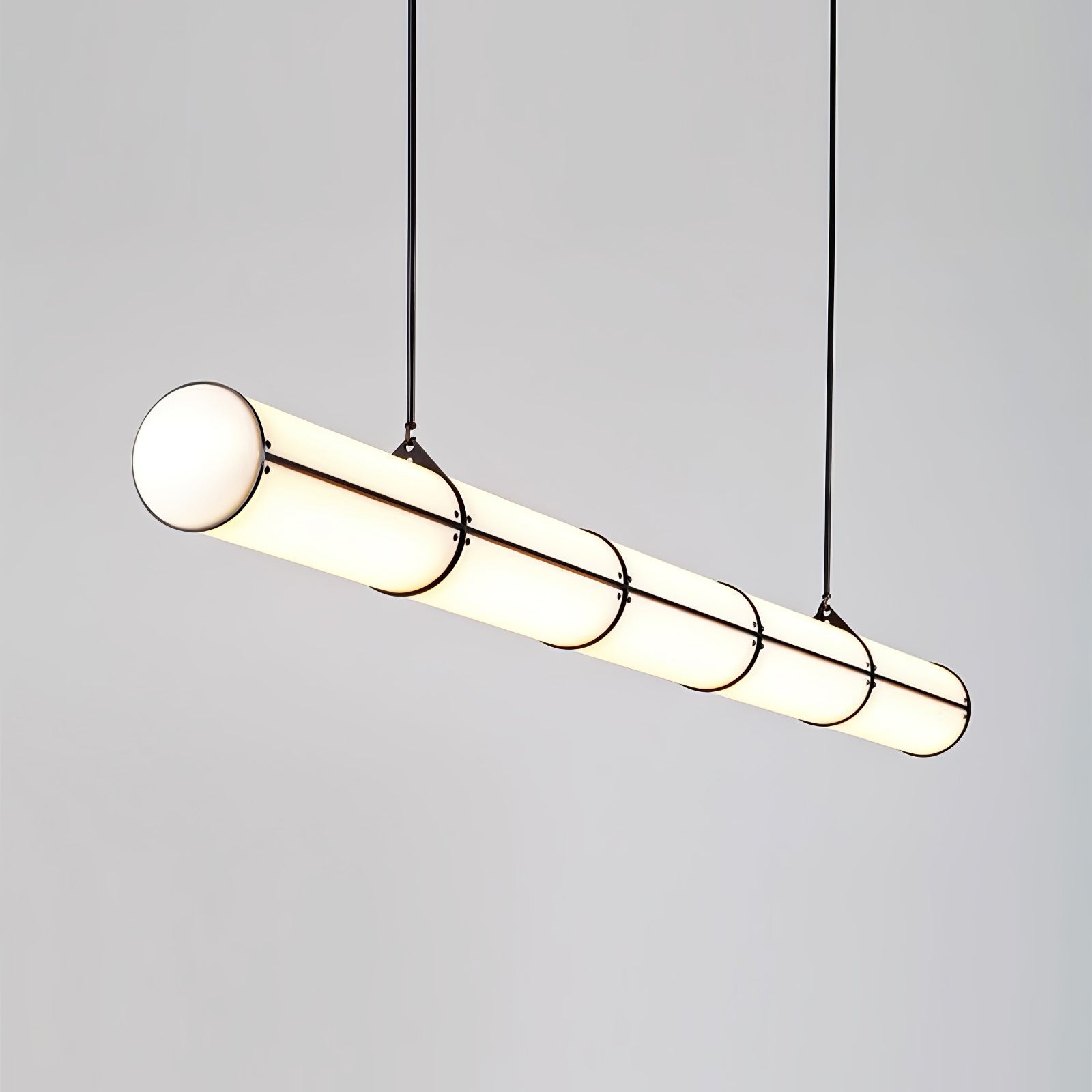 Eindloze Cilindrische Hanglamp Moderne Lineaire Verlichting voor Eettafel en Woonkamer Geïntegreerde LED Zwevende Lichtlijn Architectonische Verlichting | Sansoti