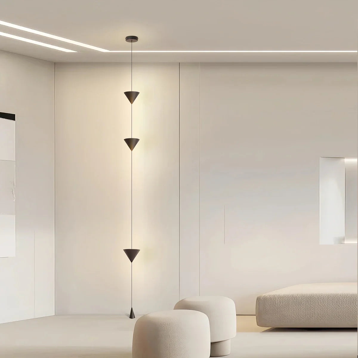 Steh- bis Deckenlampe LED 3,5 Meter Verstellbar Wohnzimmer Schlafzimmer Minimalistische Stehlampe Designlampe Akzentbeleuchtung Homeoffice | Restfield